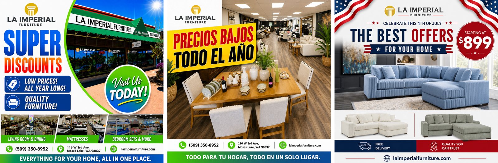 La Imperial Furniture — Meta Ads creatives by Indexia Digital