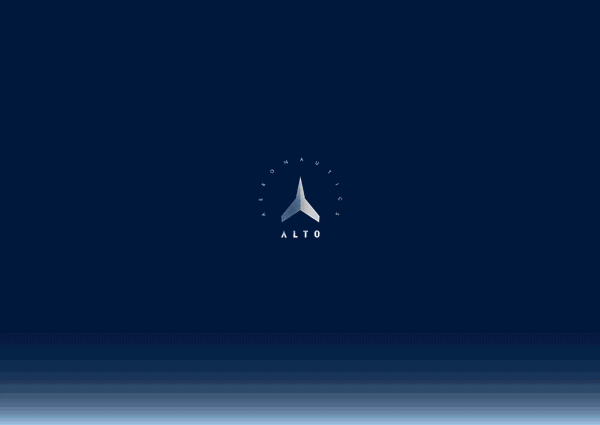 Alto Aeronautics — aerospace visual identity portfolio