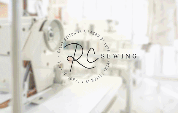 RC Sewing — high-end garment manufacturer brand system & web portfolio