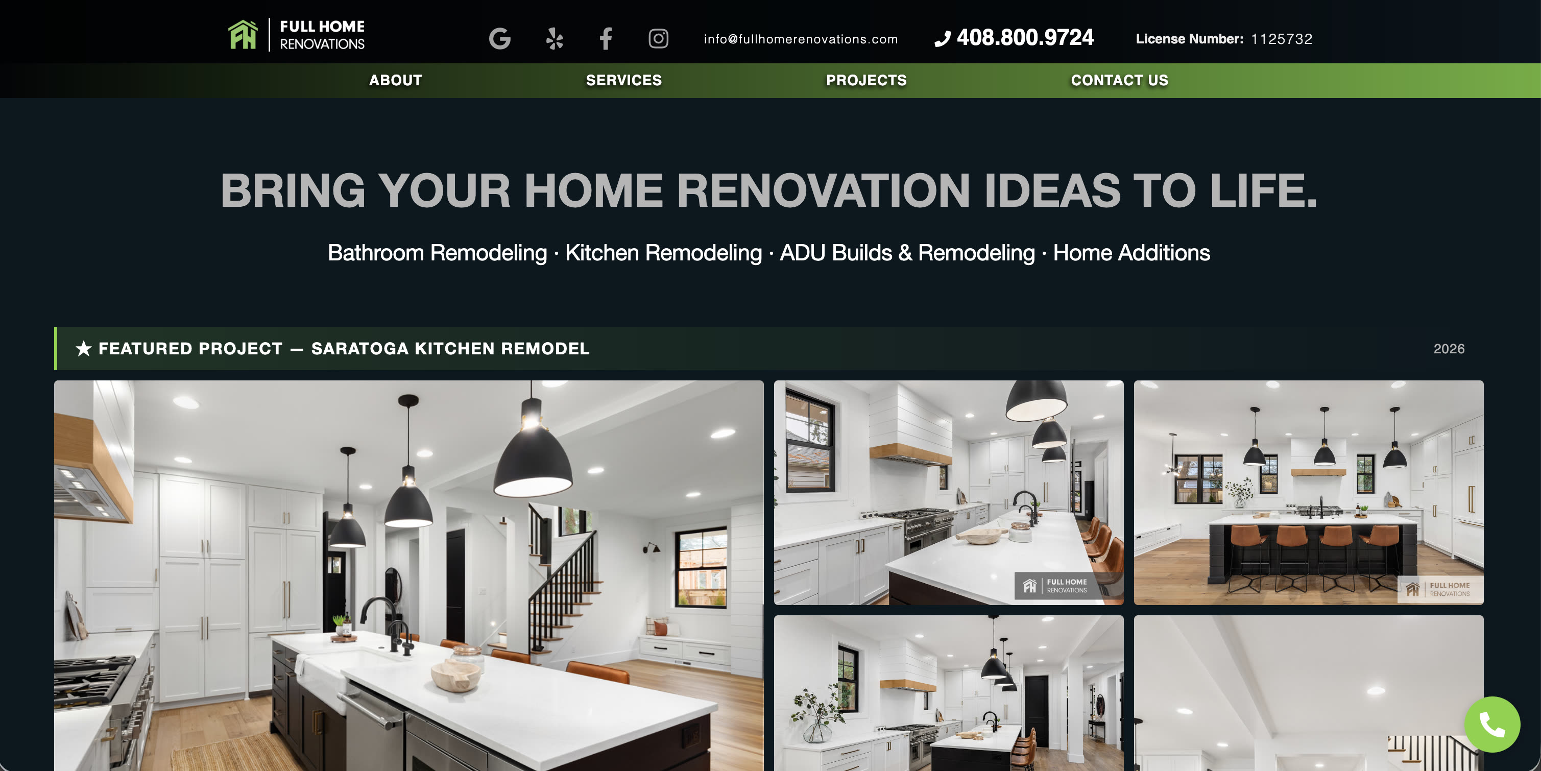 Full Home Renovations — services page