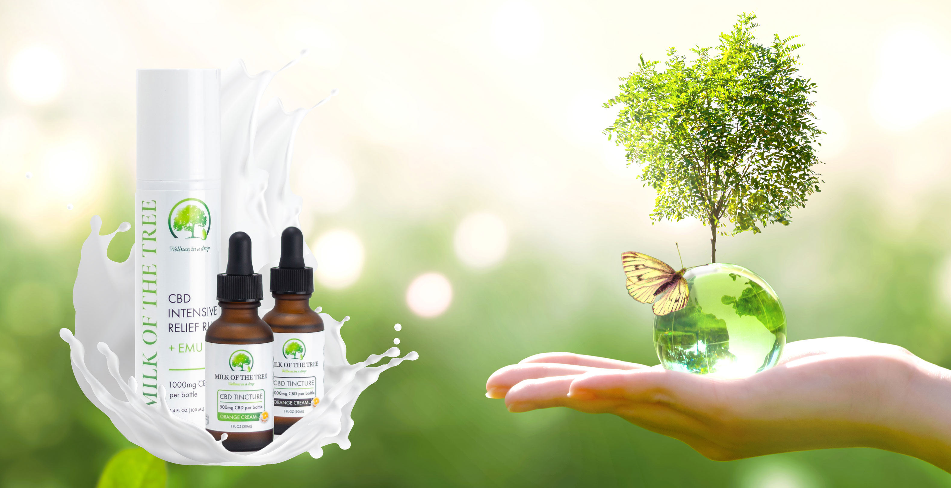 Milk of the Tree — landing page design